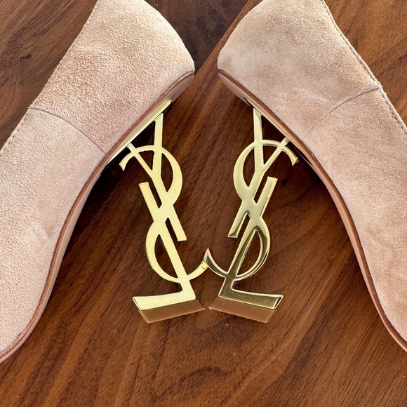 YSL Beige Suede Pumps - Picture 6 of 7